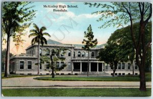 c1910s Honolulu, HI McKinley High School Unposted PC Hawaii Territory TH A188