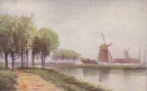 Advertising Windmill Scene In Holland Weir's Red Ribbon Coffee Ross W We...