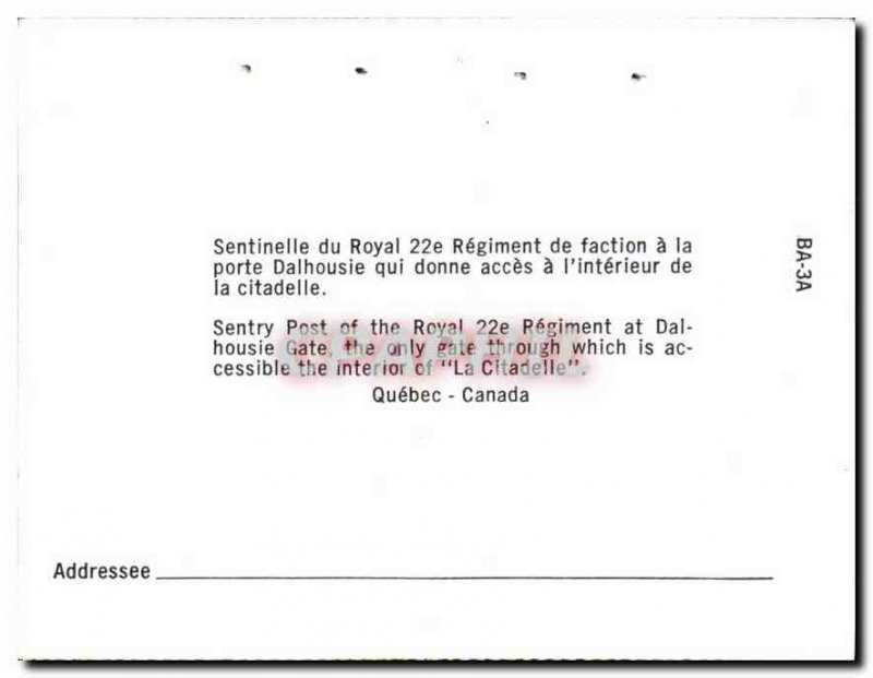 Postcard Modern Quebec Canada