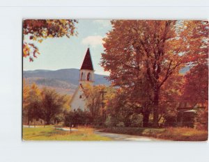 Postcard Country church in New Hampshire