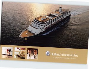 Postcard Zaandam, A signature of Excellence, Holland America Line