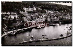 Modern Postcard Evian les Bains Aerial view of the harbor and hotels