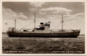 MS Rönnskär Stockholms Rederi Ab Svea Ship Vintage RPPC 09.96