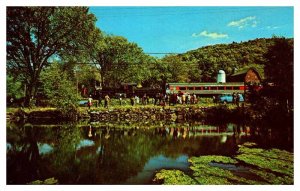 Postcard TRAIN STATION SCENE Kent Connecticut CT AU1095