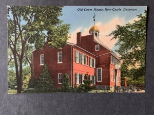 Old Court House New Castle DE Linen Postcard H2310082040