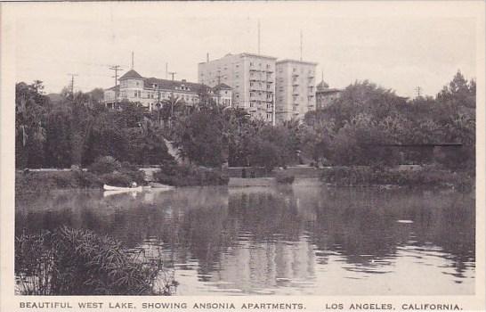 California Los Angeles Beautiful West Lake Showing Ansonia Apartments