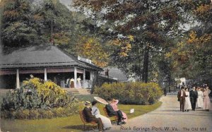 The Old Mill Rock Springs Park Chester West Virginia 1909 postcard