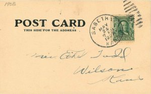 1908 Sabetha Hospital Kansas undivided Postcard 20-3904