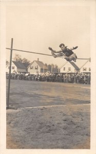 J51/ Sports RPPC Postcard c1910 High Jump Track and Field 37