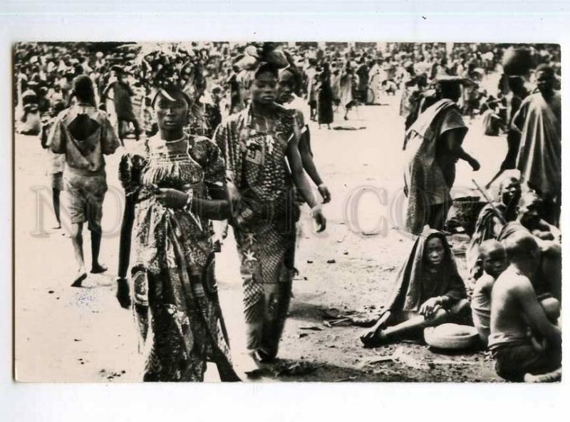 247248 CONGO BELGE LEOPOLDVILLE Marche Indigene Vintage photo