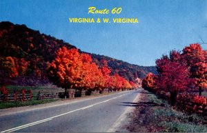 West Virginia & Virginia Route 60 Fall Scene