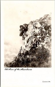 RPPC Franconia Notch NH Old Man of the Mountains Real Photo Postcard H28