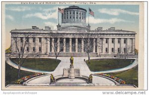 State Capitol Building and McKinley Memorial Columbus Ohio