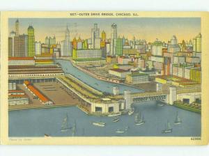 Linen BRIDGE SCENE Chicago Illinois IL HJ1029