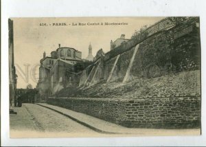 3131587 FRANCE PARIS Le Rue Cotot a Mantmartre RPPC to RUSSIA