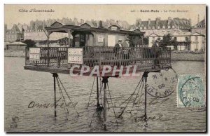 Postcard Old Saint Malo Rouland bridge