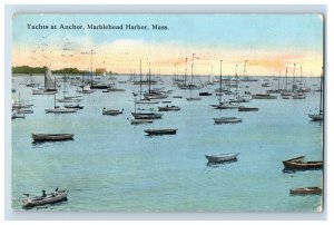 Vintage Marblehead Harbor, Mass. Postcard F144E