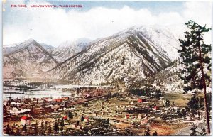 VINTAGE POSTCARD SCENIC VIEW OF LEAVENWORTH WASHINGTON MAILED 1909