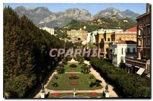 Old Postcard Menton AM Gardens Casino