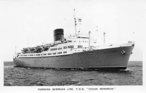 TSS Ocean Monarch Furness Line Ship Unused 