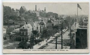 Central Avenue Reservation Hot Springs Arkansas 1907c postcard