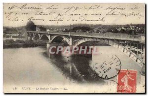 Old Postcard Vichy Bridge on & # 39Allier