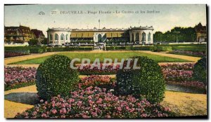 Old Postcard Deauville Casino Beach Casino Fleurie and Gardens