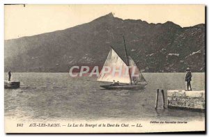 Old Postcard Aix Les Bains Lac Du Bourget And Dent Du Chat