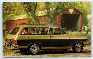 1970 OPAL KADETT Advertising DELUXE WOODY WAGON Medina Ohio CAL WIBLE Postcard