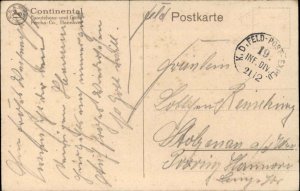 Continental Pneumatic Tires Advertising Bicycle Comic c1910 Postcard