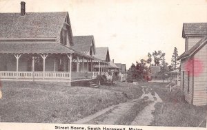 Harpswell Maine Street Scene, Photo Print Vintage Postcard U7834