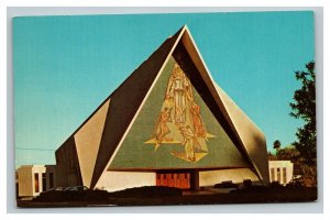 Vintage 1960's Postcard St. Viator Guardian Angel Shrine Church Las Vegas Nevada