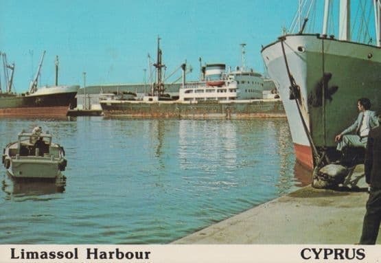 Limassol Harbour Cyprus Postcard