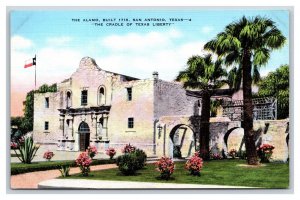 Alamo San Antonio Texas TX UNP Linen Postcard N18