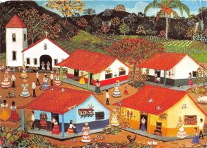 BF39006 gaby lopez de  arango panama  unicef  painting  art postcard