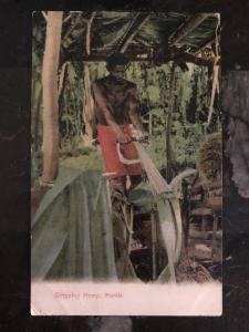 Mint Philippines Real Picture Postcard  Stripping Hemp Manila