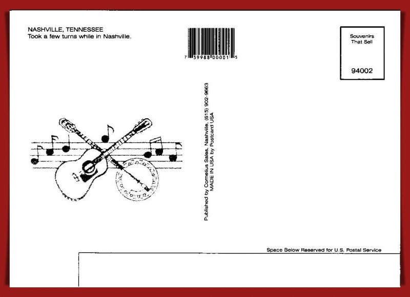 Tennessee, Nashville - Town Drunk  - [TN-155X]