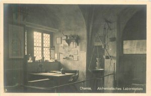 Chemical Laboratory Interior 1920s Germany Postcard RPPC Real photo 21-3189