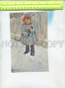 476813 Russia Nikolai Gerardov dressed up girl doll in her hands illustration