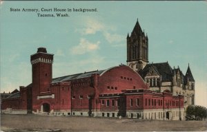 c1920s State Armory Court House Tacoma Washington postcard C554 