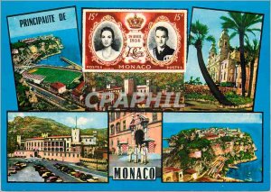 Modern Postcard THE RIVIERA PRINCIPALITY OF MONACO The Rock - The Casino de M...