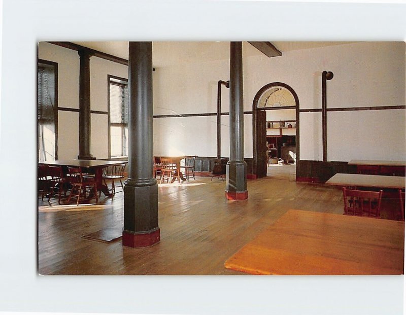 Postcard Dining room in the Center Family House Pleasant Hill Kentucky USA