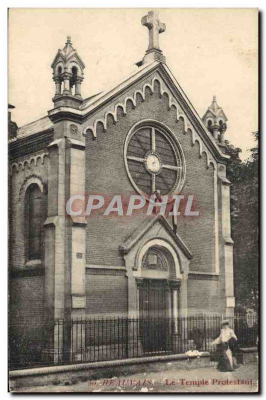 Old Postcard Beauvais The Protestant Temple