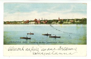 MA - Springfield. Canoeing on the Connecticut River