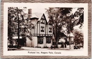 Foxhead Inn Niagara Falls Ontario ON Unused FH Leslie RPPC Postcard F16