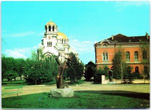 VINTAGE CONTINENTAL SIZE POSTCARD THE ALEXANDER NEWSKI CHURCH SOFIA BULGARIA (B)