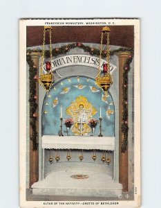 Postcard Altar Of The Nativity, Franciscan Monastery, Washington, D. C.