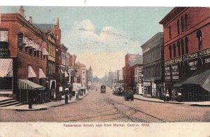 Postcard Tuscarawus St East from Market Canton OH