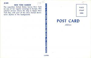 S.S. United States in New York Harbor