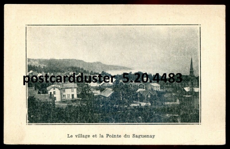 h3363 - POINTE DU SAGUENAY Quebec Postcard 1910s Panoramic View